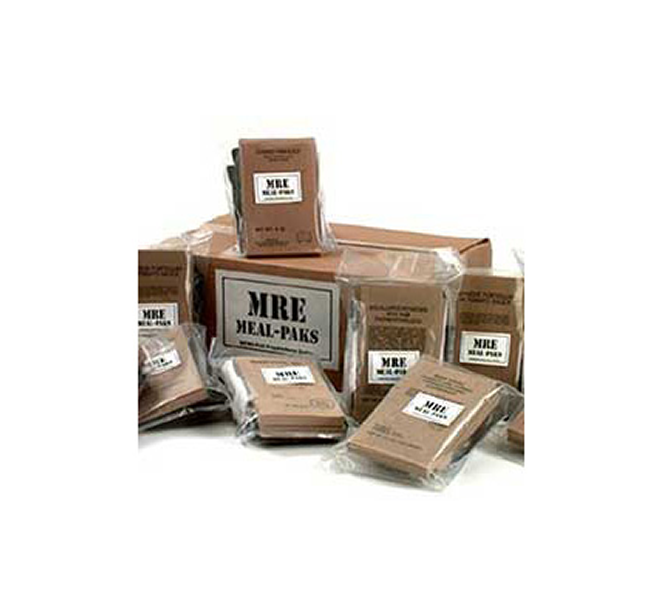MRE survival food packages