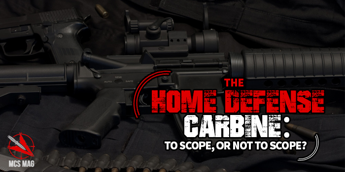 Home Defense Carbine Rifle: AR And AK For Home Defense - Scope Or No Scope?