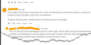 Gun Laser Advantage