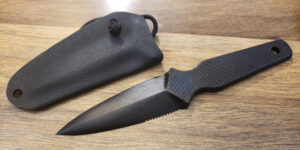Non-Metallic Knife With Kydex No-Rivet Sheath